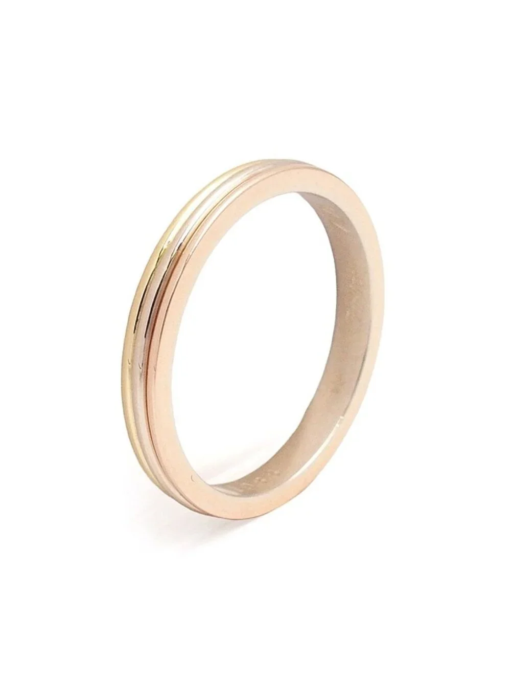 Cartier Louis Vendome Three Color Gold 59 Ring